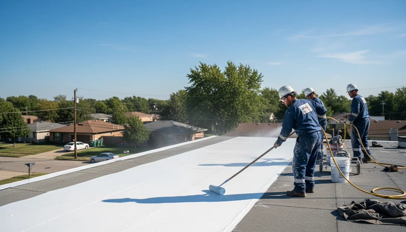 Commercial roof coating in Humble, TX near me